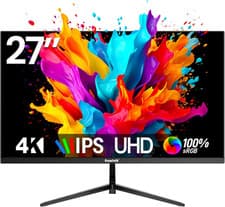 27 Inch 4K Monitor IPS 60Hz, UHD 3840 X 2160P PC Monitors, Computer Dispaly for 