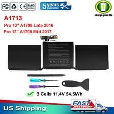 LOT A1708 A1713 Battery for MacBook Pro 13 inch Late 2016 Mid 2017 EMC 2978 3164