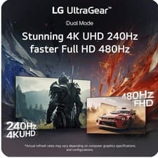New 1 ms 4K  Monitor With a 240 Hz Refresh Rate Unless Put At FHD Than 480Hz!