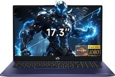 NIMO Light Gaming Laptop 17.3"FHD IPS AMD R7 7735HS 4.75 GHz 16GB DDR5 RAM 256GB