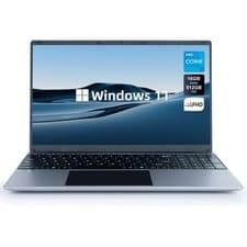 15.6 inch Laptop 16GB+512GB Windows 11 Computers WiFi Bluetooth Type-C Quad-Core
