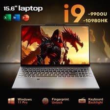 New Ultra Slim Laptop 15.6" 16GB RAM 512GB SSD Intel I9 10980HK/9900 Gaming PC
