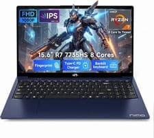 NIMO Gaming Laptop 15.6", AMD Ryzen 7 7735HS 16GB DDR5 RAM, 512GB PCIe 4.0 SSD