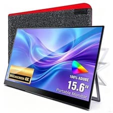 Portable Monitor 4K Touchscreen, 15.6 Inch Adobe 100% RGB Ultra HD 3840x2160 USB