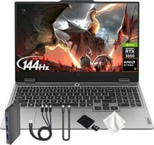 Lenovo LOQ 15.6" FHD 144Hz Gaming Laptop, AMD Ryzen 7 250, GeForce RTX 5050